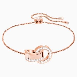 Swarovski Crystal Hollow Rose Gold Bracelet